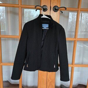 Women’s Nine West Outerwear Crinkle Quilted Jacket Black Size M [160]